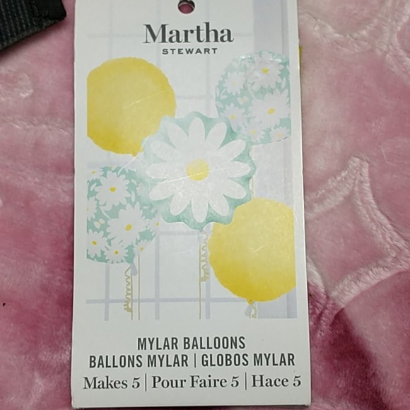 Martha stewart 5 balloons mylar/ Global mylar - Picture 1 of 5